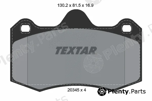 Textar 2034501 — Brake Pad Set, disc brake Q+