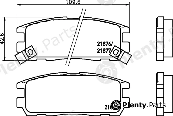 Textar 2187503 — Brake Pad Set, disc brake