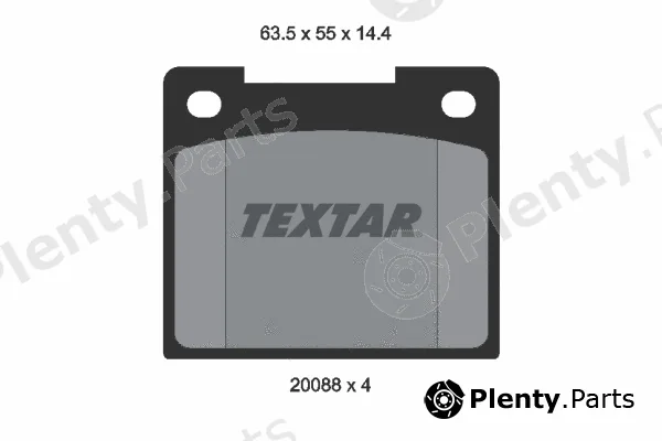 Textar 2008802 — Brake Pad Set, disc brake