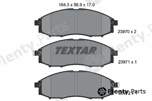 Textar 2397001 — Brake Pad Set, disc brake