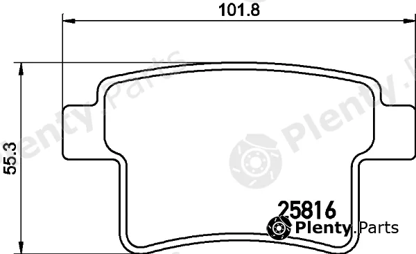 Textar 2581602 — Brake Pad Set, disc brake