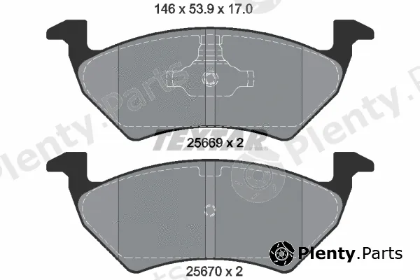 Textar 2566901 — Brake Pad Set, disc brake