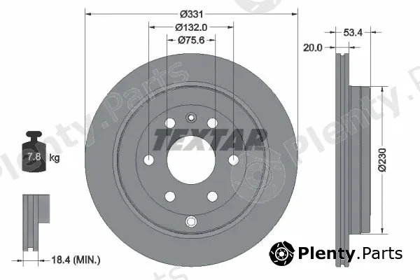 Textar 92339803 — Brake Disc PRO