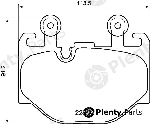 Textar 2289201 — Brake Pad Set, disc brake
