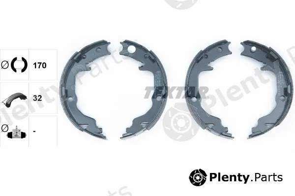 Textar 91073400 — Brake Shoe Set, parking brake