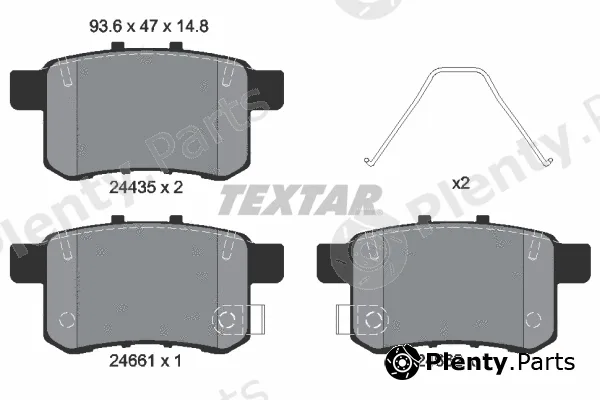 Textar 2443501 — Brake Pad Set, disc brake