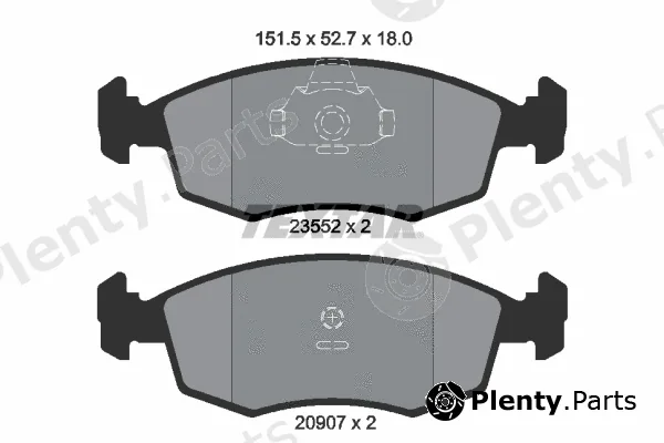 Textar 2355202 — Brake Pad Set, disc brake
