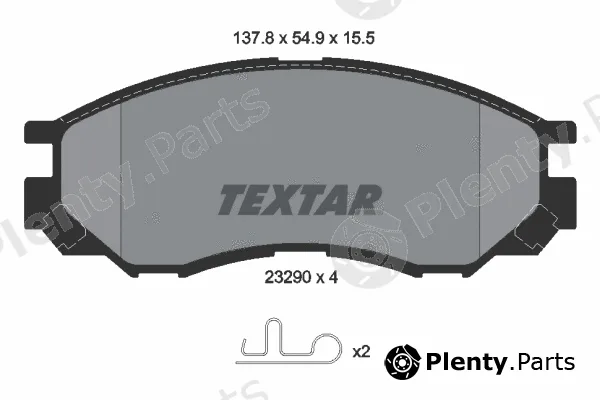 Textar 2329002 — Brake Pad Set, disc brake