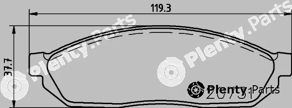 Textar 2073102 — Brake Pad Set, disc brake