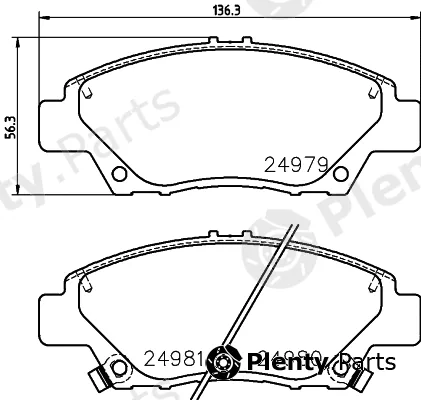 Textar 2497903 — Brake Pad Set, disc brake