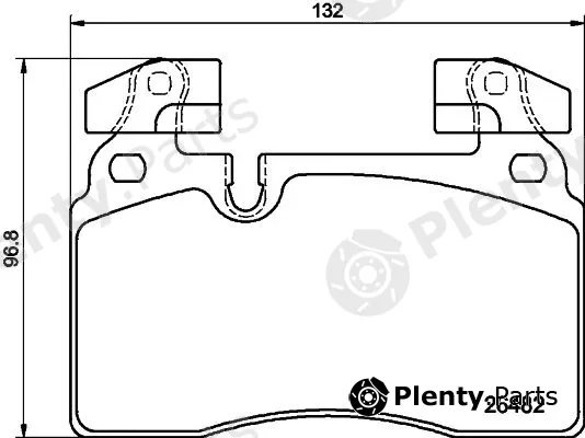 Textar 2648201 — Brake Pad Set, disc brake Q+
