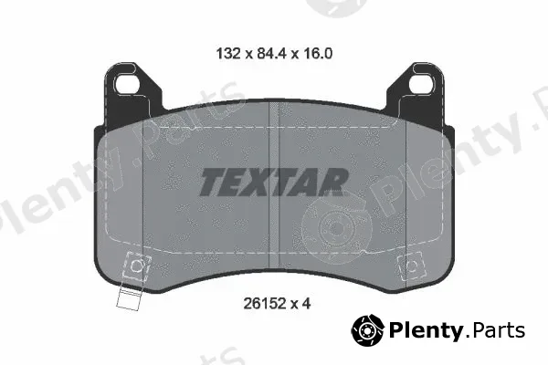 Textar 2615201 — Brake Pad Set, disc brake Q+