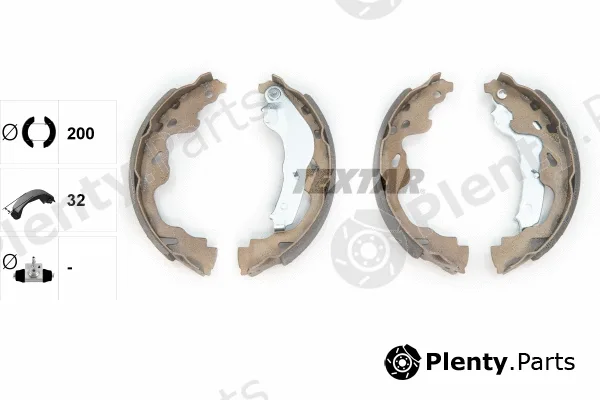 Textar 91064500 — Brake Shoe Set