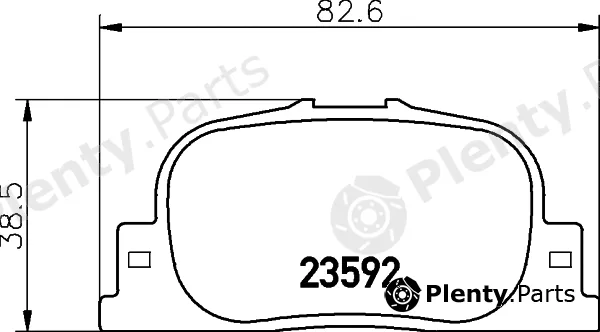 Textar 2359204 — Brake Pad Set, disc brake