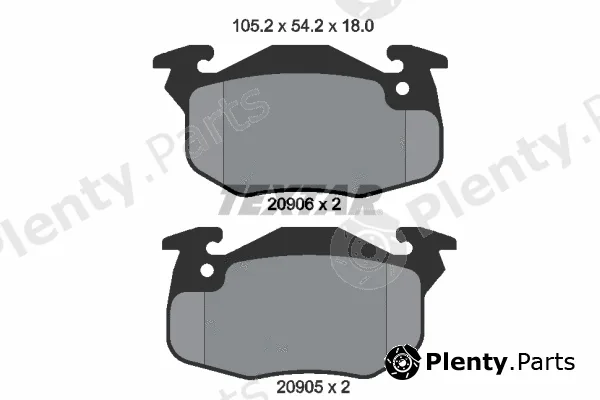 Textar 2090602 — Brake Pad Set, disc brake