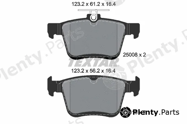 Textar 2500801 — Brake Pad Set, disc brake Q+