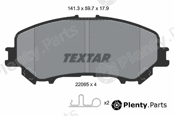 Textar 2206501 — Brake Pad Set, disc brake