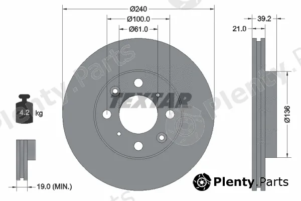 Textar 92110300 — Brake Disc