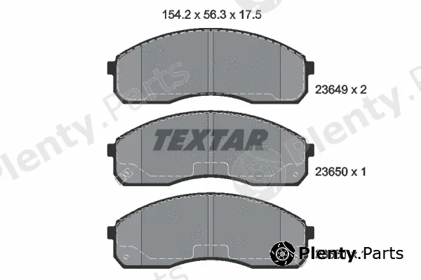Textar 2364904 — Brake Pad Set, disc brake Q+