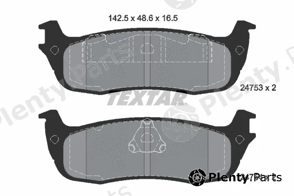 Textar 2475301 — Brake Pad Set, disc brake Q+
