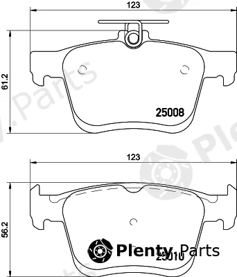 Textar 2500803 — Brake Pad Set, disc brake
