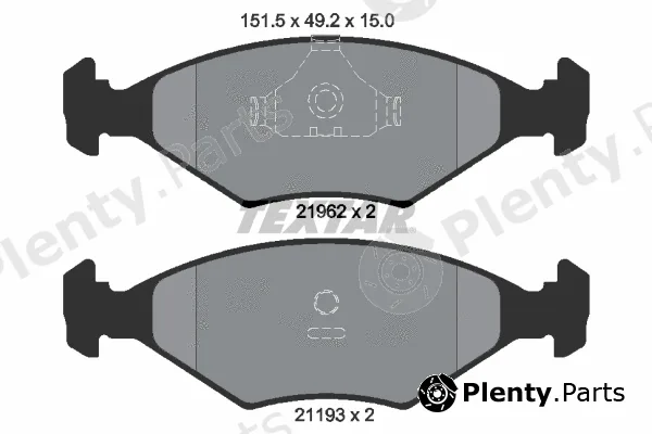 Textar 2196202 — Brake Pad Set, disc brake
