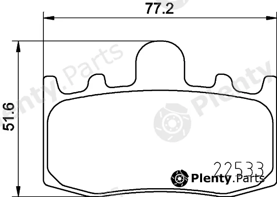 Textar 2253301 — Brake Pad Set, disc brake