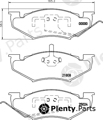 Textar 2180701 — Brake Pad Set, disc brake