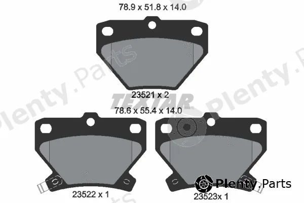 Textar 2352101 — Brake Pad Set, disc brake