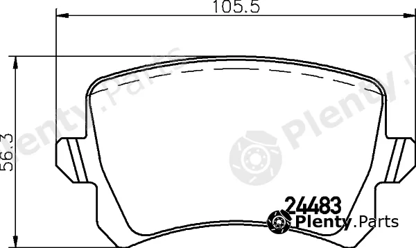 Textar 2448305 — Brake Pad Set, disc brake