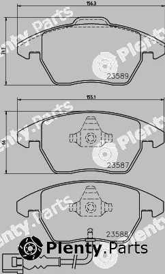 Textar 2358708 — Brake Pad Set, disc brake