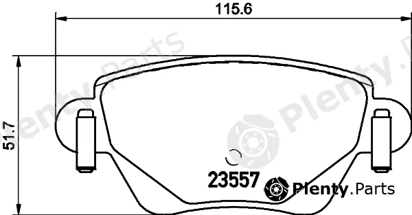 Textar 2355705 — Brake Pad Set, disc brake