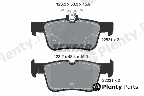 Textar 2253101 — Brake Pad Set, disc brake