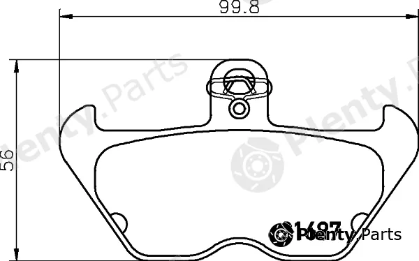 Textar 2168701 — Brake Pad Set, disc brake