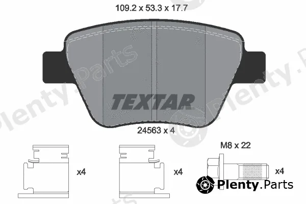 Textar 2456301 — Brake Pad Set, disc brake Q+