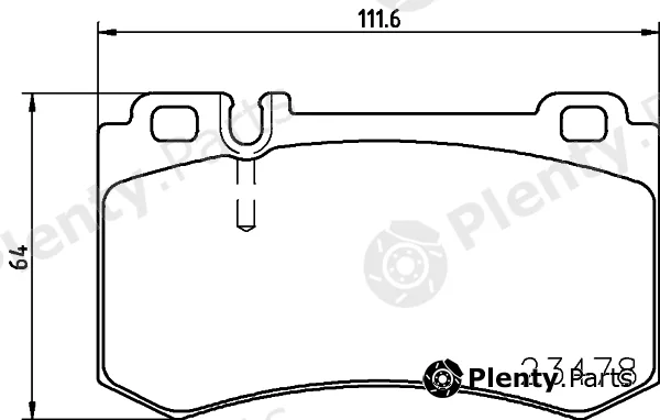 Textar 2347806 — Brake Pad Set, disc brake