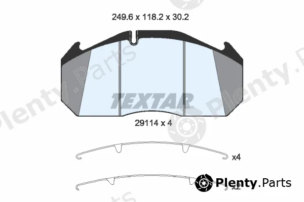 Textar 2911401 — Brake Pad Set, disc brake