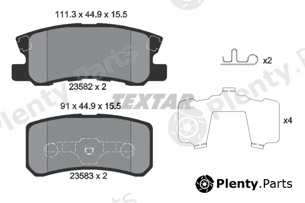 Textar 2358202 — Brake Pad Set, disc brake