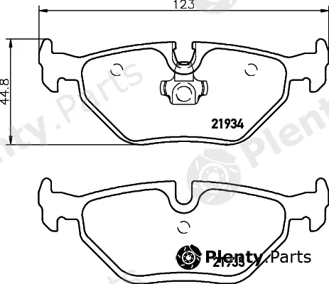 Textar 2193411 — Brake Pad Set, disc brake