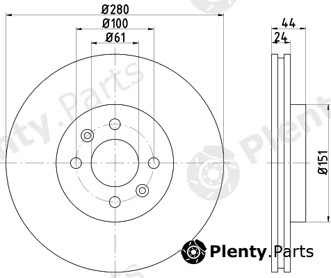 Textar 92113900 — Brake Disc