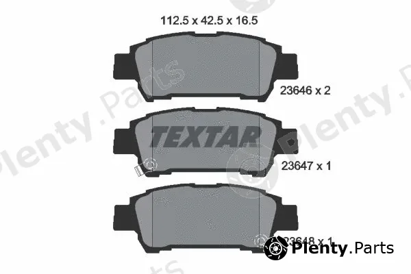 Textar 2364601 — Brake Pad Set, disc brake