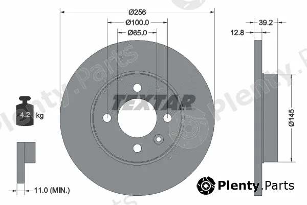 Textar 92041700 — Brake Disc