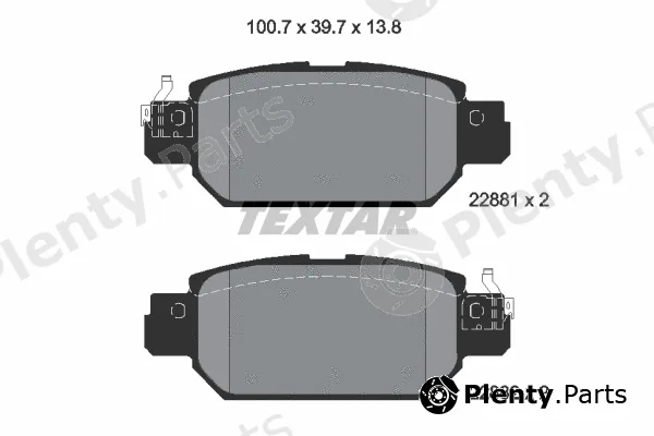 Textar 2288101 — Brake Pad Set, disc brake