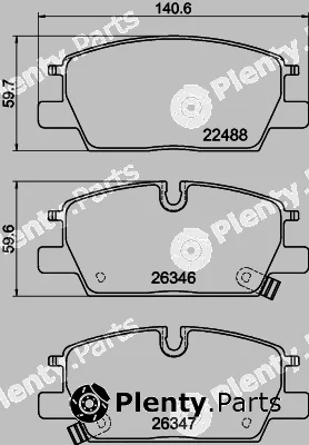Textar 2248802 — Brake Pad Set, disc brake