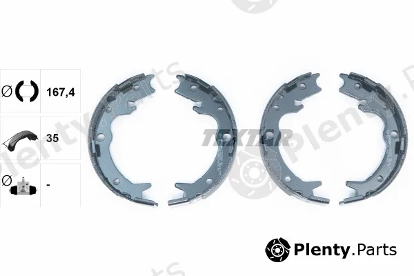 Textar 91062800 — Brake Shoe Set, parking brake