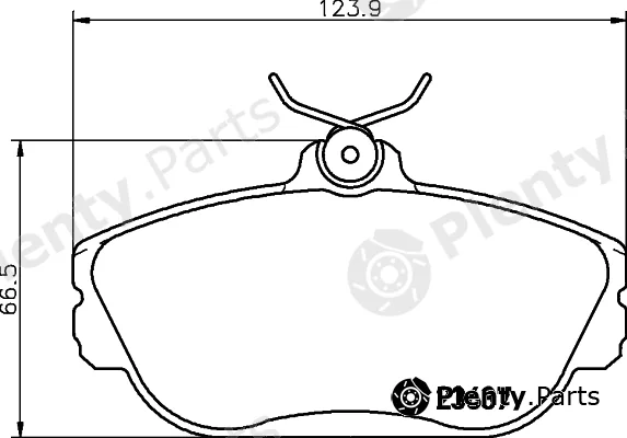 Textar 2363701 — Brake Pad Set, disc brake