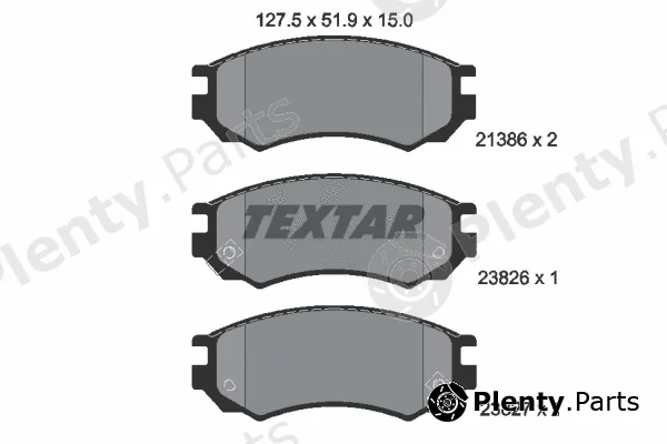 Textar 2138604 — Brake Pad Set, disc brake