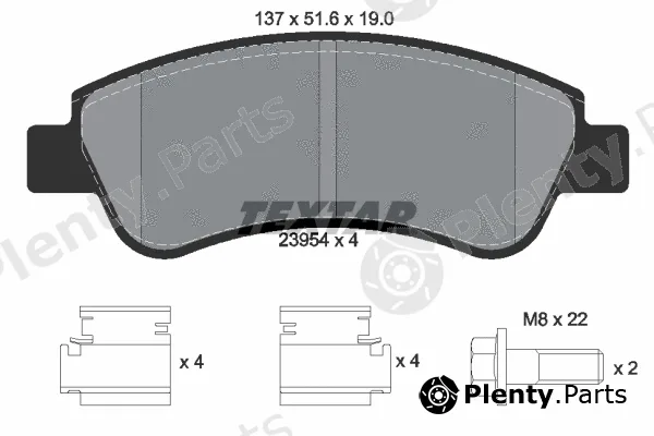 Textar 2395401 — Brake Pad Set, disc brake Q+