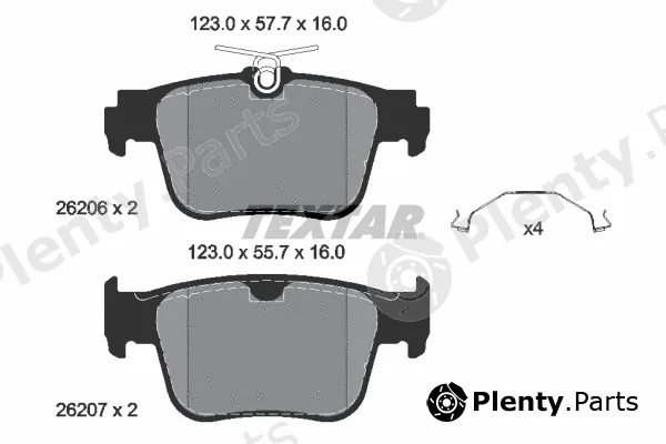 Textar 2620601 — Brake Pad Set, disc brake