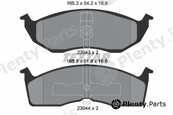 Textar 2304301 — Brake Pad Set, disc brake